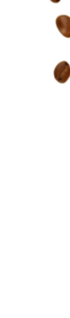 Close-up of several brown coffee beans scattered on a black background.